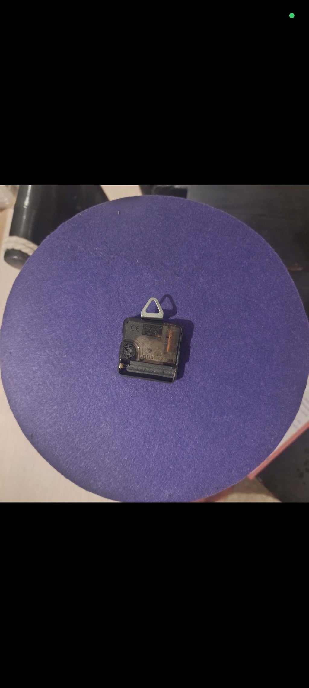 Velvet Twilight – Deep Purple Acrylic Pour Clock, 30cm, Elegant Wall Art, Handmade Resin Clock, Unique Gift for Home