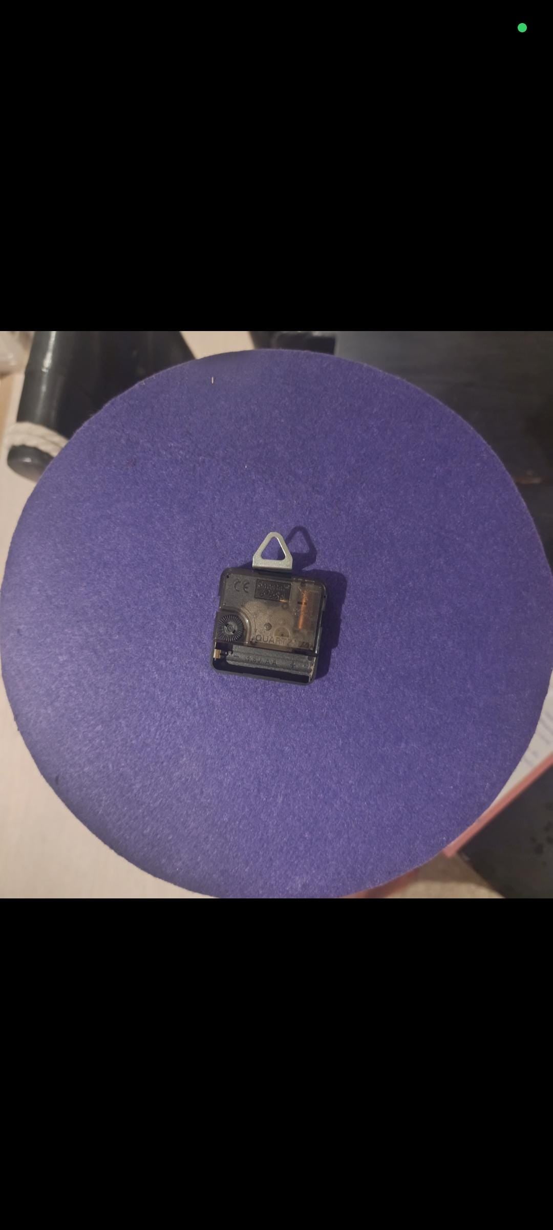 Velvet Twilight – Deep Purple Acrylic Pour Clock, 30cm, Elegant Wall Art, Handmade Resin Clock, Unique Gift for Home