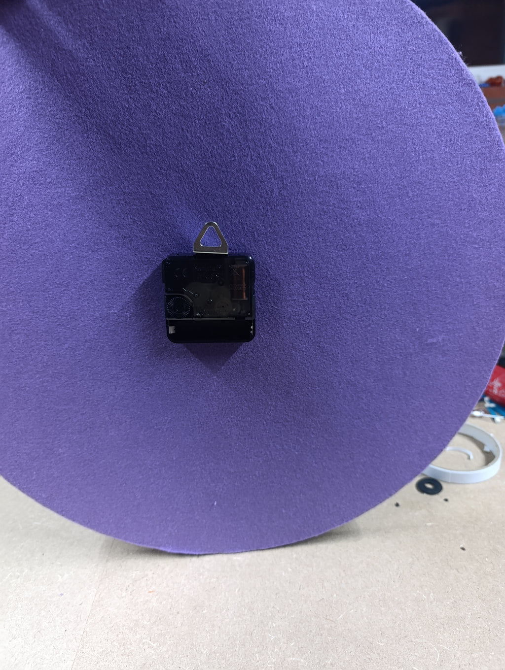 Handgemaakte Wandklok 40cm Blauw Ocean Drift  (Acryl Pour Kunst)